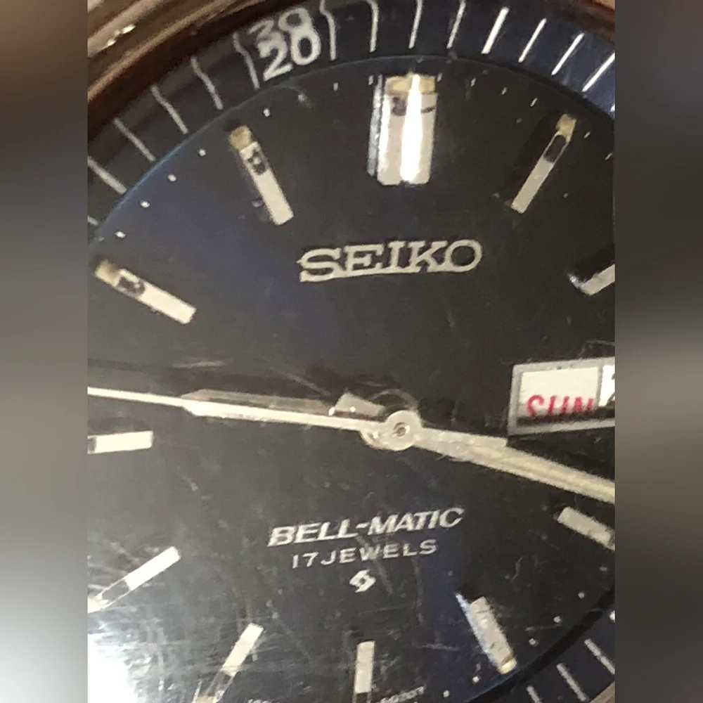 Rare Seiko VINTAGE MEN'S SEIKO WATCH, 17JEWEL 7009 8070 Blue dial day date - Picture 13 of 13